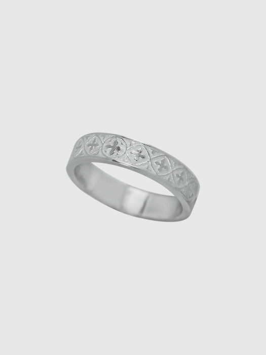 Gothic pattern etching couple ring(women)