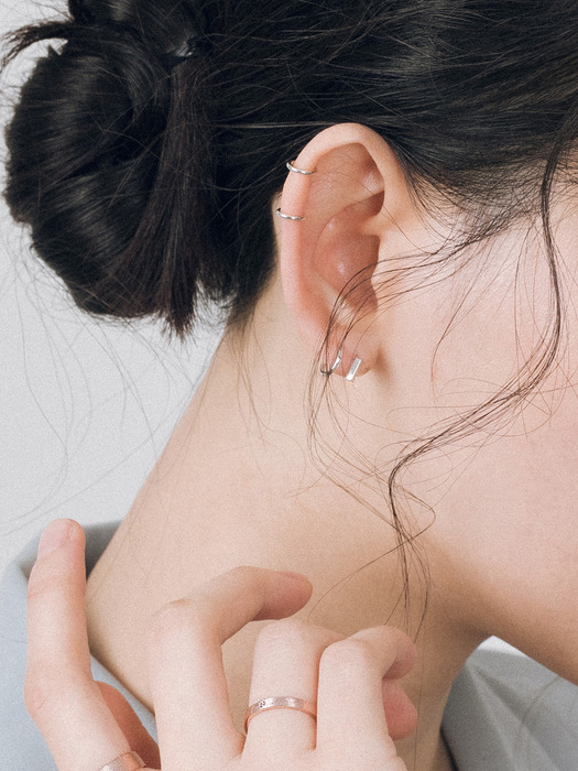 spiral i earrings