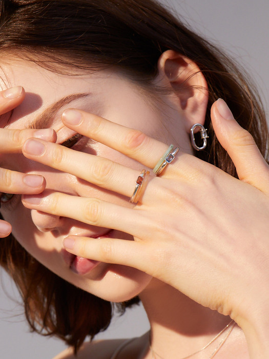 Dreamlike Colorful Acrylic Ring