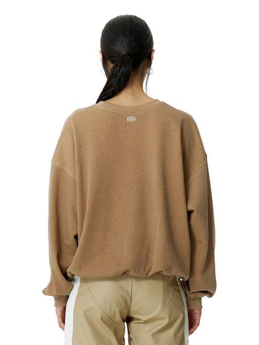 College Pullover Light Brown