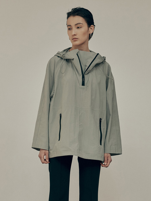 20FW ANORAK ZIP-UP TOP - MINT