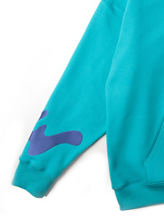 Unisex Embroidered Hooded Sweatshirt DAHOOD_01_S.BLUE