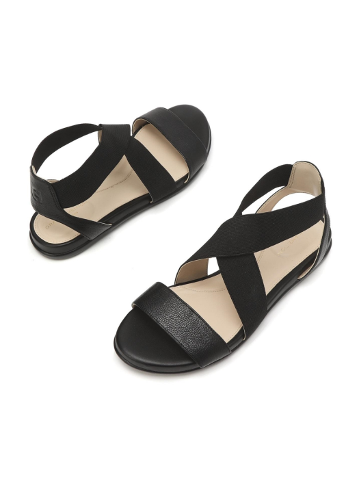GRAND AMBITION Elastic Sandal 블랙 여성 샌들 (CHSO0E225BK)