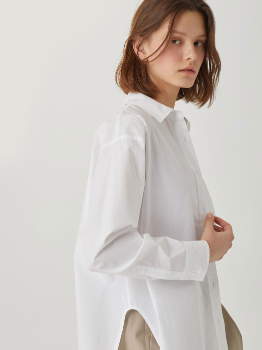 Cotton-poplin Shirt [WHITE] JYBL1B901WT