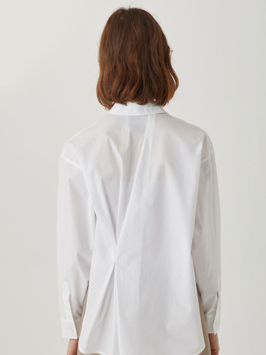 Cotton-poplin Shirt [WHITE] JYBL1B901WT