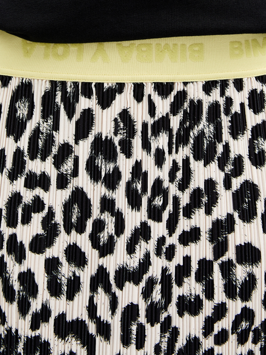 Animal print pleated skirt_B215AWS006BE
