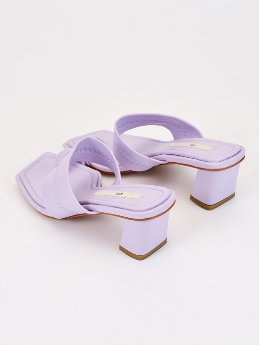 Stitch Sandal Heel (Purple)