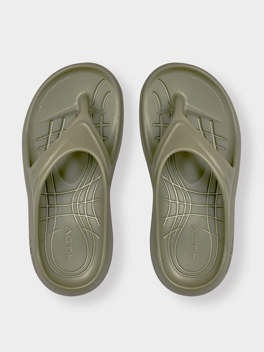 ALIGNPLUS™ FLIP FLOP WOOD KHAKI