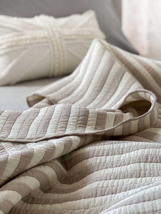 triple cotton comforter(stripe)
