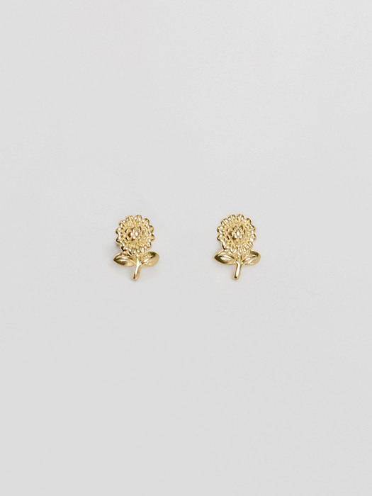 sunflower earrings (silver 925_2colors)