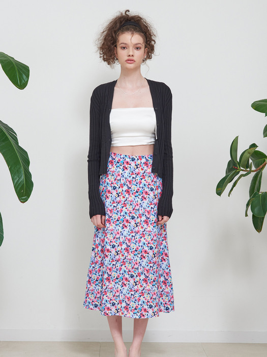 SIGNATURE FLARE MIDI SKIRT RIONA_FLOWER