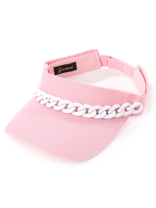 롤리팝 선 캡 모자 Baby pink&White / ZBM5HT57999015