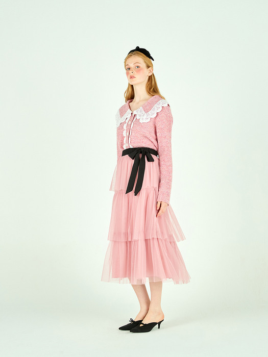 CAN-CAN TULLE SKIRT - PINK