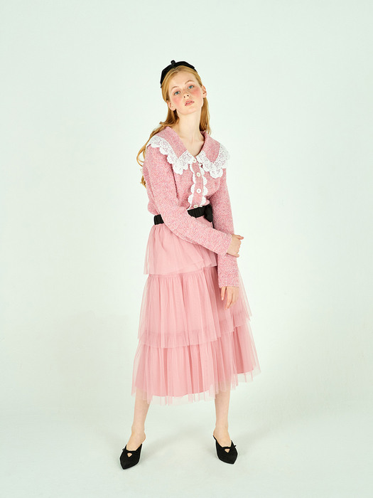 CAN-CAN TULLE SKIRT - PINK