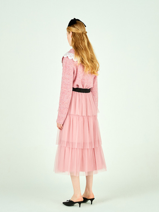 CAN-CAN TULLE SKIRT - PINK
