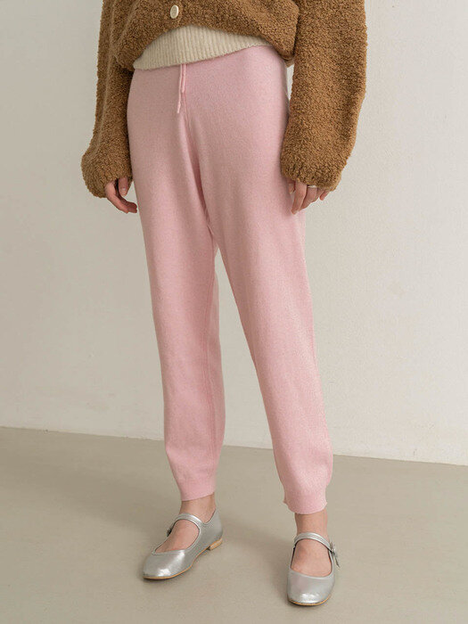 Knit Jogger Pants - Pink