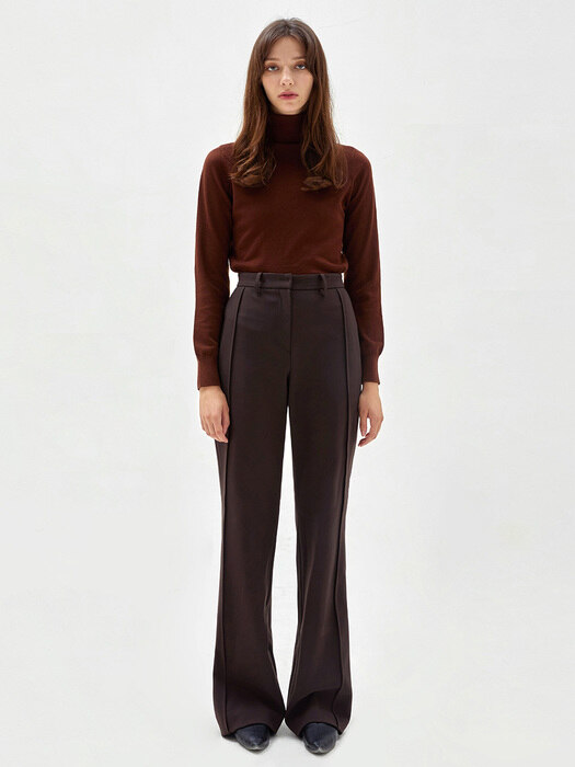 LINED BOOTS CUT TROUSERS BROWN