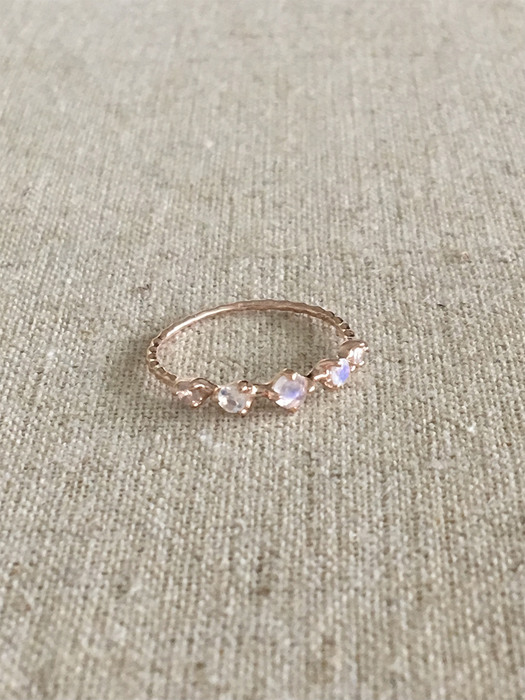 mini moonstone ring