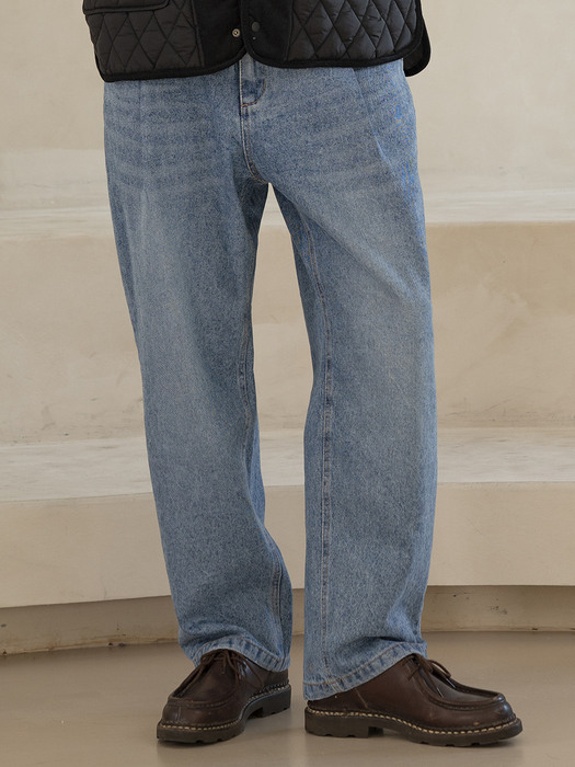 DP-975 ONE-TUCK WIDE DENIM