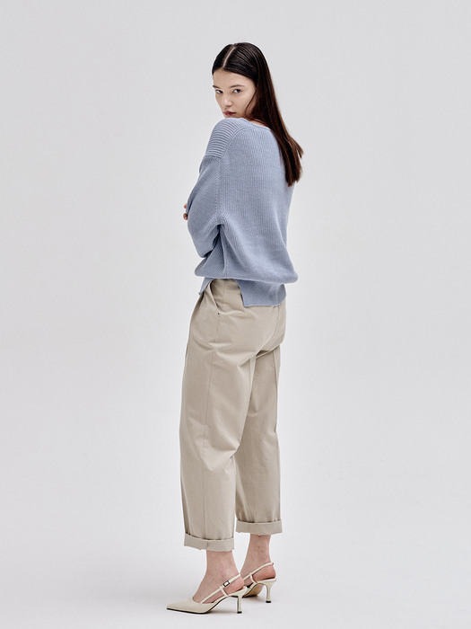 22SN cotton baggy pants [L/GY]