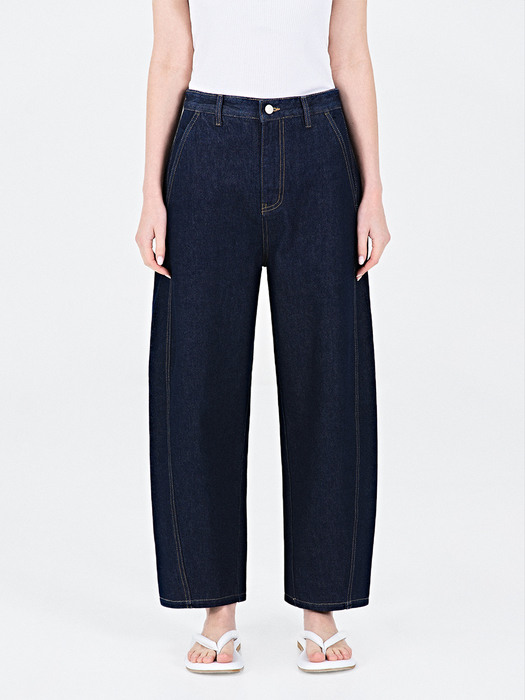 CUDDY TWIST DENIM PANTS_BLUE