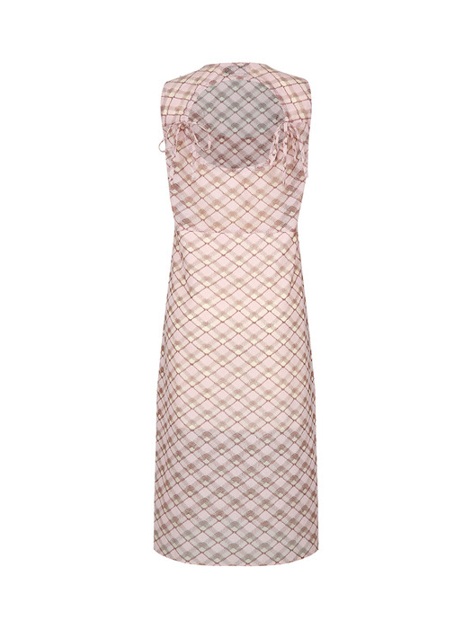 MESH CHECK ONE PIECE (PINK)