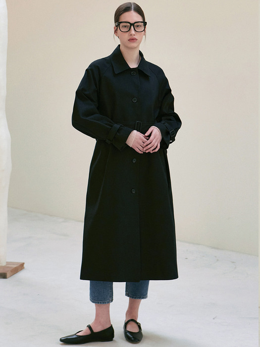 STANDARD COTTON TRENCH COAT_OATMEAL