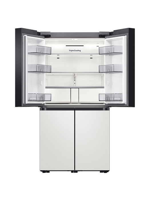비스포크 양문형 냉장고 RF85B900101 4도어 코타화이트 1등급 (설치배송/인증점)