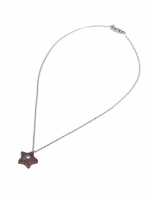 Pearly Brown Star Necklace
