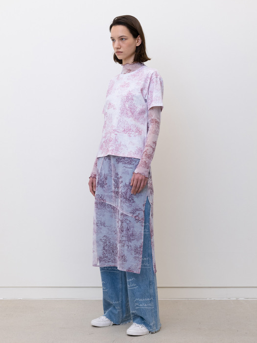 Toile De Jouy T-Shirts, Lavender