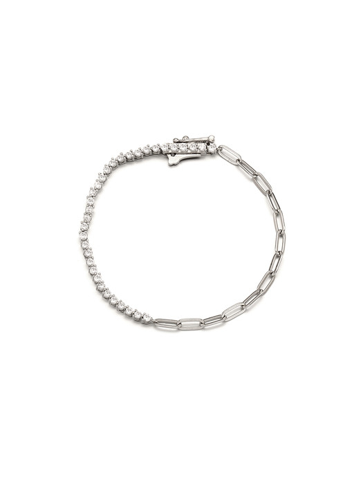 Chain Half Tennis Bracelet