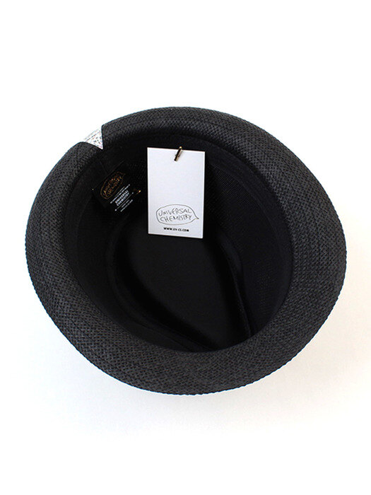 BU Summer Simple Black Fedora 여름페도라