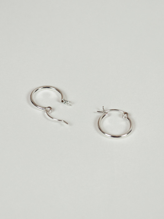 silver ring earring