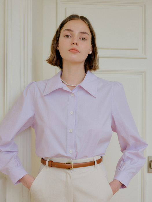 STILL COTTON SHIRT_LIGHT PURPLE