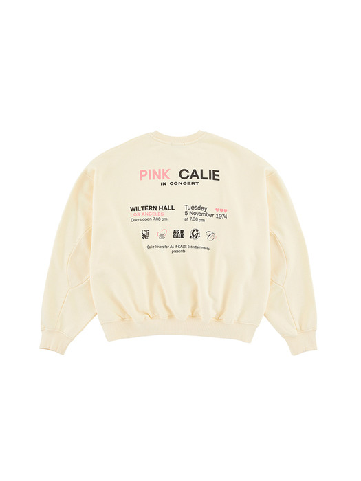 PINK CALIE SWEATSHIRT CREAM