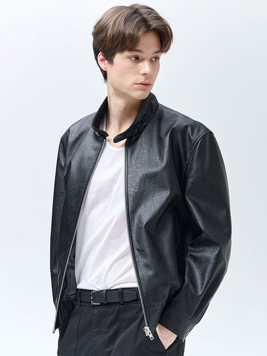 OVER-FIT STAND COLLAR BLOUSON