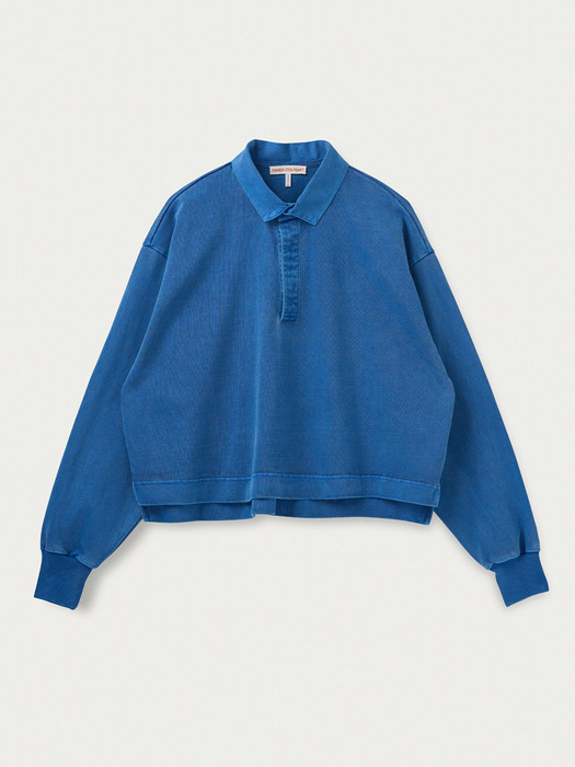 Overdyed Rugby shirt in blue