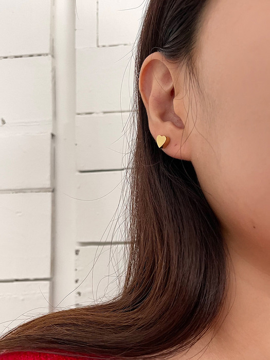 [silver925] dom heart earring (S/M/L)