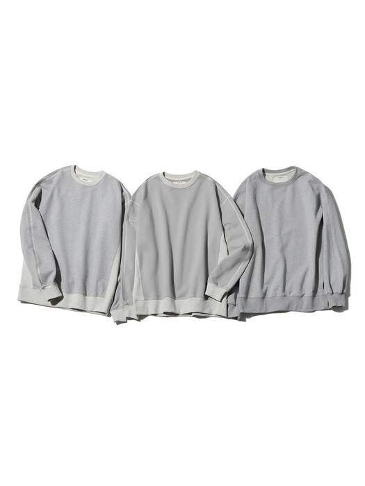 Shoulder Split Sweatshirts Heather Grey
