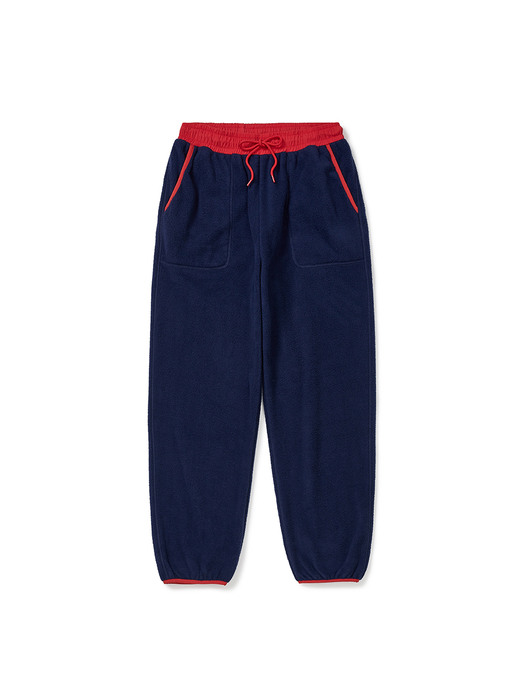 Colored Fleece Pants_Men (Navy)