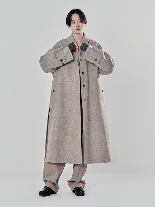 BOW HAND LONG COAT _ 2COLOR
