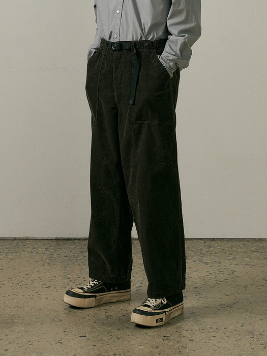 2-way corduroy pants (dark gray)