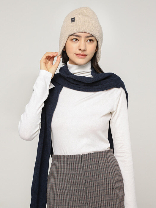 ESSENTIAL HIGH-NECK TOP(IVORY)