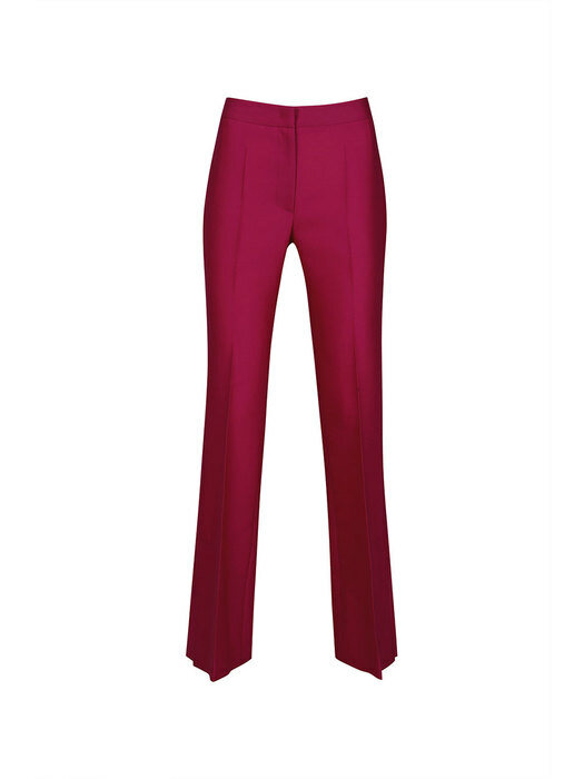 WOOL-BLEND TAILORED TROUSERS (PINK)