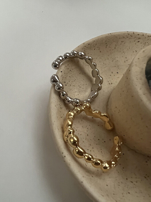 [925silver] Bubble ring (2color)