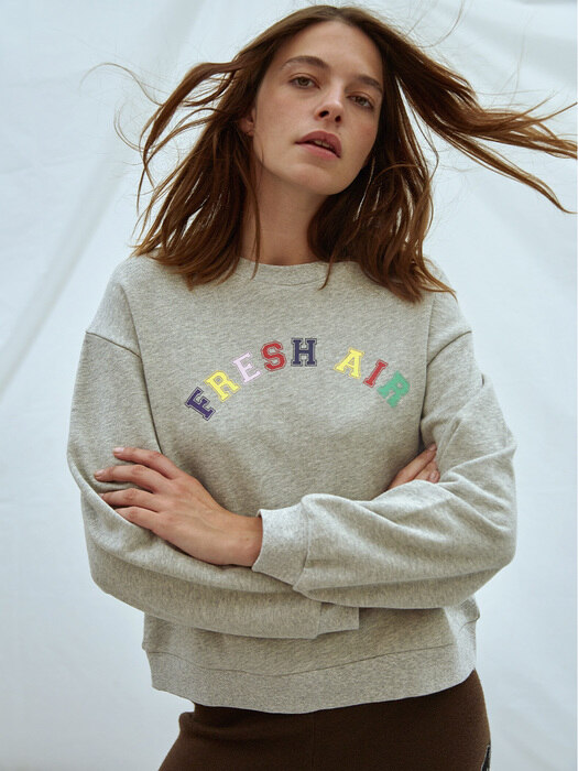 FRESH AIR CLASSIC SWEATSHIRT GREY MARLE