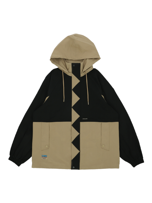 LAND BLOCK RAGLAN SAILING PARKA [BEIGE]