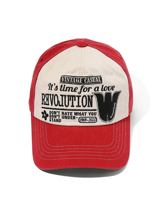 Revolution 5-Pannel Cap Red