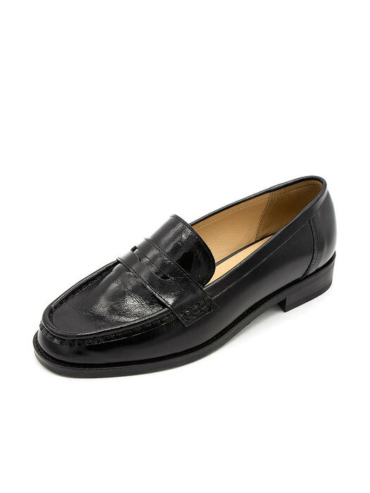 Penny loafers / black [N-267/BK]