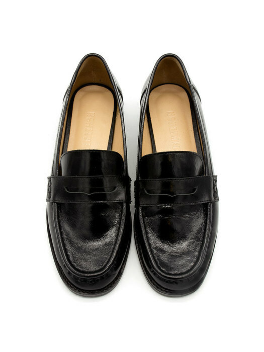 Penny loafers / black [N-267/BK]